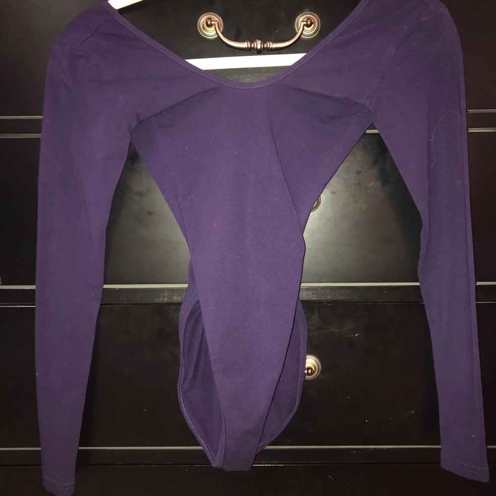 Long Sleeve Purple Body Suit